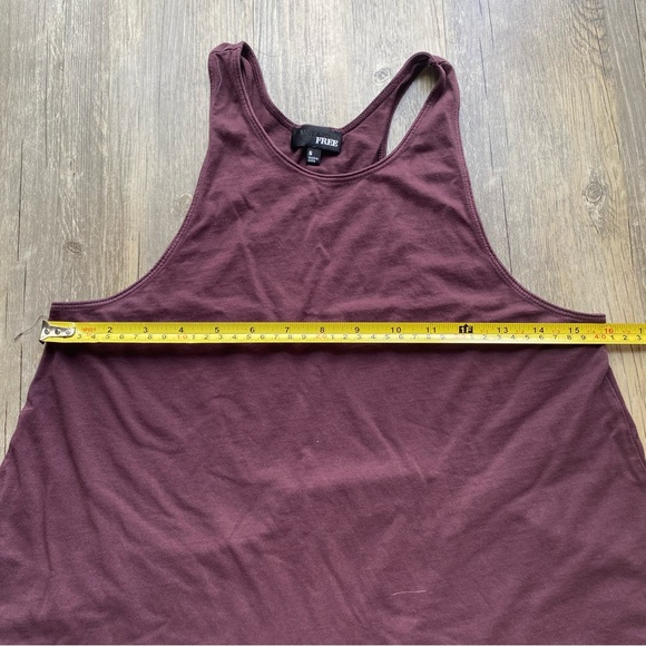 Aubergine Maroon Purple Wilfred Free Aritzia High Neck Tank Top - Picture 4 of 5